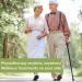Smart Walking Stick Walking Cane with Non Skid Replaceable Rubber Tips Height Adjustable Crutch Electronic with Lighting Alarm FM Radio Portable Lightweight for Elderly Surprise Gift - Buy Online on GoSupps.com
