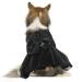 QBLEEV Dog Dress Dog Wedding Dress for Medium Dogs Bowknot Dog Wedding Attire Black Dog Dress Pet Dog Bride Costume Lace Tutu Skirt Halloween Dog Princess Dress Puppy Apparel Dog Formal Dress XXL Black XXL
