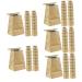 Healvian Kraft Paper Bags 75 Pcs Vomit Bag Travel Light Brown Kraft Paper Mini Trash Bags