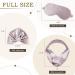 Silk Sleep Gift Set for Women - Mulberry Silk Eye Mask Bonnet & Headband | Improve Sleep & Protect Hair (Purple - Buy Online on GoSupps.com