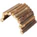 Duokon Hamster Accessories - Wooden Bridge & Curved Ladder for Hamsters Mice & Rats | Premium Small Pet Toys - Buy Online on GoSupps.com