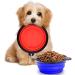 SunGrow Collapsible Treats & Water Bowls for Ferrets, Finches, Parakeets, and Baby Chickens - Portable Pet Travel Dish and Feeder - Buy Online on GoSupps.com