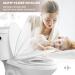 Elongated Toilet Seat With Built-In Potty Training Seat  Slow Close  Child Transition Integrated Toilet Seat  Removable Magnetic Toddler Seat  Thickened Material  Easy Clean  Never Loosen White(18.5) White Elongated - Buy Online on GoSupps.com