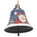 Abaodam bell pendants made of wrought iron Funny ornaments for the Christmas tree bell made of metal hanging ornament of the Christmas bell bell older artificial cow bell 7x7cm sorted color