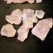 1pcs Natural Raw Pink Rose Quartz Crystal Rough Stone Specimen Crystal Love Natural Stones and Minerals Fish Tank Stone (Size : 20-30g)