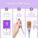 EasyHome Smart Basal Thermometer with Period Tracker and Premom App - Accurate Fertility Prediction and Charting - Large Backlit Screen - Auto BBT Sync - EBT-300 Purple - Buy Online on GoSupps.com