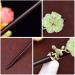 Lurrose Floral Wooden Hairpin Chinese Style Hair Stick Vintage Hair Accessories for Women Lady - Buy Online on GoSupps.com