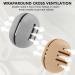 Fauxomor Makeup Sponge Storage - 2-Pack Breathable Silicone Beauty Blender Travel Bags for All Sizes - Sustainable Gray & Khaki - Buy Online on GoSupps.com