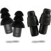 Plugfones Dynamics High Fidelity Earplugs AND Full protection Earplugs 2 pair set for Concerts Musicians Shooting and More with Carabiner pinch case and removable comfort connector cable - Buy Online on GoSupps.com