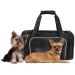 Smiling Paws Pets - TSA Airline Approved Pet Carrier for Small Dogs and Cats - Expandable - Compact & Collapsible Travel Dog Cat Carrier - 9 Inches Tall - Fits Under Airplane Seat (17"x11"x9")