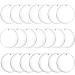 Senbota 100 Pcs Acrylic Keychain Blanks 2Inch Circle Acrylic Blanks with Hole Clear Acrylic Discs Circles Bulk for Keychains Ornament Painting and Vinyl Crafts Projects 100 2Inch(clear)