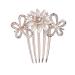 Didiseaon Bride Hair Comb Hair Jewels for Women Crystal Hair Charms Crystal Bride Clip Rhinestone Faux Pearl Hair Slide Comb Hair Accessories for Women Hair Clip Wedding Women's
