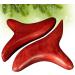 2-Piece Dark Red Wood Massage Stick & Gua Sha Tool | Thai Facial & Body Massage Tools - International Shipping - Buy Online on GoSupps.com