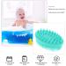 HEALLILY Baby Silicone Bath Brush for Cradle Cap | Soft Hair Massage Scalp Massager for Newborns, Toddlers, Kids | Shower Green - Buy Online on GoSupps.com
