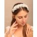 YERTTER Vintage Wedding Pearl Tiara Handmade Bride Headband - Greek Goddess Crown for Wedding, Prom & Parties (Style 1) - Buy Online on GoSupps.com