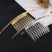 Lurrose 2Pcs French Twist Comb - Alloy Metal Hair Clips for Bridal Wedding - Elegant Women's Hair Accessories for International Shipping - Buy Online on GoSupps.com
