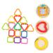 Aokwawaliy 35 Geometric Chain Buckle Sensory Rings for Babies & Toddlers - Natural Connection Toy for Baby Limbs & Playtime - Buy Online on GoSupps.com