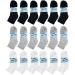 18 Pairs Diabetic Ankle Circulatory Socks for Men - Loose Fit Non-Binding Cotton Blend | Health Support & Foot Protection | Fits Men's Size 10-13 - Buy Online on GoSupps.com