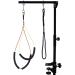 Kalolary Pet Grooming Arm with Clamp, Dog Grooming Loop Noose & Two No Sit Haunch Holder, 33 Inch Height Adjustable Grooming Arm for for Medium and Small Dogs