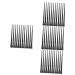 Baluue 48 Pcs Eyeliner Brush Eye Shadow Brush Concealer Brush Eyeliner Smudge Tool Brow Brush Black
