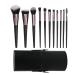 Makeup Brush Set 11 Pieces Makeup Brush Set Soft Bristles Complete Set of Loose Powder Blush Eye Shadow Brush Beauty Tools for Ladies and Girls (Color : B)