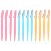 12 pieces of eyebrow razor facial razor women Eyebrow Razor multi -purpose peeling face razor for face and body eye brews ladies and gentlemen
