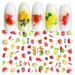 Nail Decoration Manicure Self-Adhesive 3D Fruits Nail Art Nail Stickers Nail Art Decals Supplies(15) (Multicolor 15)