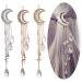 JONKY 3PCS Crescent Hairpin Star Hair Pieces Crystal Hair Clips Tassel Hair Barrettes Rhiestone Hair Clip Bridal Hair Pins Hair Accessories for Women and Girls(Pack of 3)