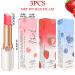 Peach Strawberry Blueberry Tinted Lip Balms Gift Set for Women - Korean Long Lasting Lipstick Stain Trio - Color Changing Light Pink Lip Tint Gloss - 3Pc Pack - Buy Online on GoSupps.com