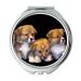 Mirror Compact Mirror Dog Animal Isolated Cute Puppy Pet Small pocket mirror portable mirror