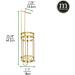 mDesign Soft Brass Toilet Paper Holder Stand with Storage - Holds 3 Spare Rolls - Free Standing Dispenser for Mega Rolls - Ideal for Bathrooms/Powder Rooms - Buy Online on GoSupps.com