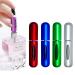 XYG Portable Mini Refillable Perfume Atomizer Bottle - 5ml Travel Spray Set (4 Pack Green & Silver) | Scent Pump Case for Easy Travel - Buy Online on GoSupps.com