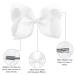 DEEKA 16 PCS White 4 Inch Hand-made Hair Bow Grosgrain Ribbon Alligator Clips for Girls - Buy Online on GoSupps.com