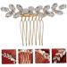DOITOOL 1pc Rhinestone Disc Hair Comb Hair Jewels for Women Hair Clip Hair Claw Women Hairpin Comb Pearl Barrettes for Women Hair Pin Wedding Hairpin Bride Alloy Headgear Simple - Buy Online on GoSupps.com