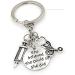 Medinc She believed she could so she did Syringe Stethoscope Keychain Key Chain Keyring Doctor Nurse Physicians Medical Student Graduation Gift Jewelry