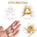 12 Pcs Mini Pearl Flower Hair Clips for Women Girls - Wedding Dance Claw Clips - Buy Online on GoSupps.com