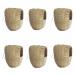 Moondown Farm Finch Nest Box Wicker with Hooks 6 Pack 9 x 9 x 11