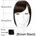 Bangs Hair Clip Black Brown Hair Bangs Clip in Sweeping Side Fringe Fake False Bang Extensions Natural Synthetic Hairpiece Hair Piece Bangs Clip in Hair(Color:3) - Buy Online on GoSupps.com