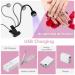 Lophe UV Lamp for Gel Nails - Flexible Swan Neck LED Nail Dryer Mini Rotatable with Fuse Clip - Perfect for All Gel Nail Polish (Black) - Buy Online on GoSupps.com