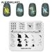 4PC Nail Art Stamping Plates Set - Unicorn Dinosaurs & Comic Designs with Polish Stamper | Multi-Pattern Templates for Creative Nail Art - Buy Online on GoSupps.com