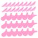 NUSITOU Eyelash Holder 1 Set Eyelash Silicone Gasket Plastic Eyelash Curler Eyelash Curlers Lash Clip Eyelash Fixing Tool Female Eyelash Tools Triple Auxiliary Extend Suite Plastic Pink