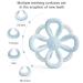 BebeBiu Flower Silicone Teething Ring for Babies - BPA-Free Baby Teething Aid (Blush) - Safe & Soothing for Teething Relief - Buy Online on GoSupps.com