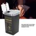 Buy Disposable Blade Waste Box 1L - Black Plastic 10x10x15.5 cm for Safe Disposal | International Shipping Available - Buy Online on GoSupps.com
