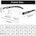 AQWANO Rimless Blue Light Blocking Reading Glasses 5 Pack - Anti Glare Filter, Lightweight Comfort for Women Men - Clear Frames Readers (2.5) - Buy Online on GoSupps.com