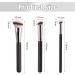 ZXCHOME Foundation Brush 3 Pieces Professional Make Up Contouring Brushes Concealer Brush with Soft Synthetic Fiber for Applying Liquid Foundation Blending Makeup on the Face - Buy Online on GoSupps.com