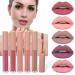 Buy Matte Lipstick Set - 5pcs Mini Waterproof Long Lasting Lipstick & Lipgloss - International Shipping Available - Buy Online on GoSupps.com