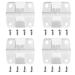 Cooler Replacement Plastic Hinges & Screws Set Compatible with Coleman Coolers | 4 Pack