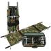 Portable Four Fold Folding Stretcher Portable Hospital Rescue Ambulance Stretcher Aluminum Emergency Transport Stretcher with Carrying Bag 1203