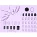 Nail Mat | Nail Practice Manicure Protector Pad Nail Polish Coloring Practice Professional Nail Manicure Tools for Acrylic Fingernails Purple - Buy Online on GoSupps.com