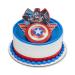 3D Cake Topper - Captain America 'The Winter Soldier' with Shield & Color Graphics - Ideal for Avengers Themed Birthday Cakes Party Decorations and Superhero Enthusiasts